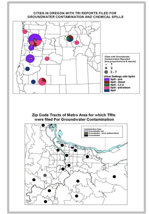 State and Local Groundwater Assessment according to the State Database