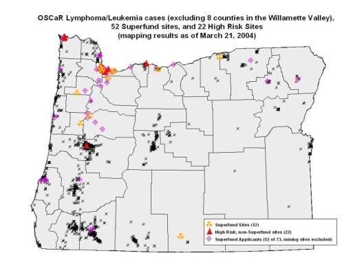 High Risk and SF Statewide Superfund Sites and High Risk Sites