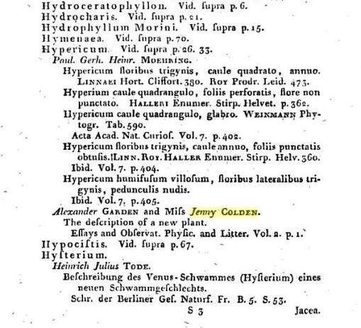 1802_Anncmt_Hypericum_Repertorium-commentationum-a-societatibus-litterariis-editarumV2p141_JeremiasDavidReusseditor_section