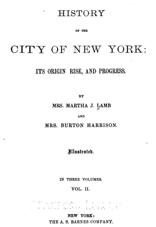 HistoryoftheCityofNY_1876_tp_vol2