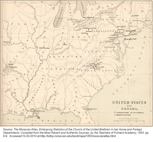 moravianmissionsmap1853