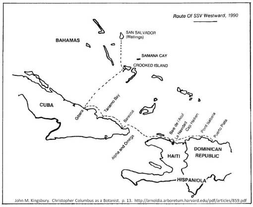ColumbusVoyageSanSalvador_JohnMKingsburyArnoldiaCCasBotanist