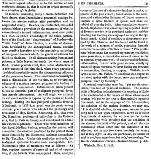 ProvincialMedicalJournal_1843_PurpueralFeverandTheophilusBordenism_text