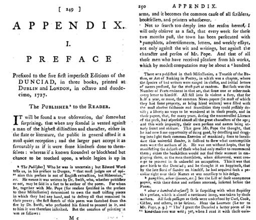 AlexanderPope_1764ed_Dunciad_TheWorks-vol3_Appendix1_249-250