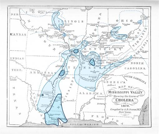 1873_Cholera_MississippiValley_ABJudson_choleradiffusionhierarchy_isochrons