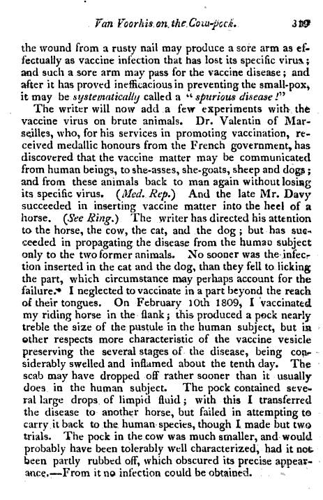 DrIsaacIVanVoorhis_Fishkill_CowpoxInoculationinFishkill_1811_MedRepos-MarApr1812_p319_