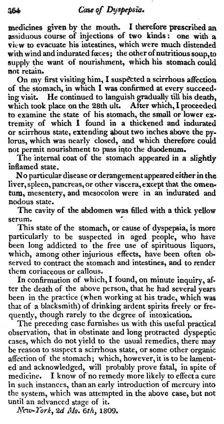 1809_MedRepVol12no4_ShadrachRicketson_ACaseofDyspepsia_p364