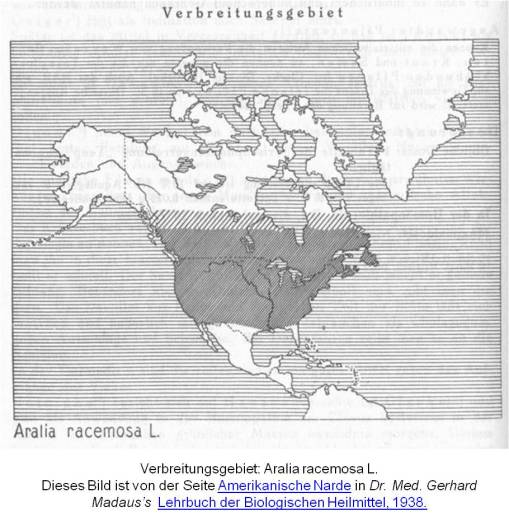 Araliaracemosa_Latitudeanddistribution