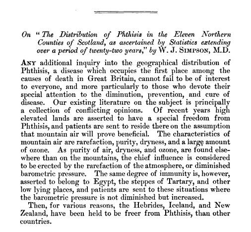 1883-4_TransSanitaryInstituteofGrtBrit_v5_CongressatGlasgow_WJSimpson_TheDistributionofPhthisis_Scotland_
