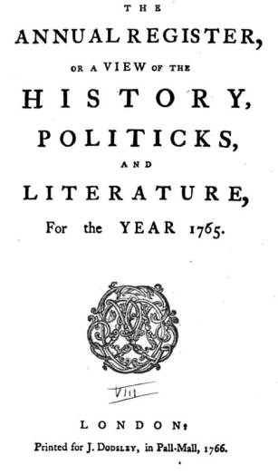 1766_AnnualRegisterofHxPoliticsLiterature1765_tp