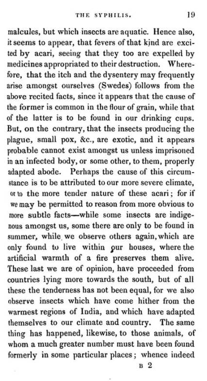 AdamNeale_1831_TheTruthofLinnaeanDoctrine_AnimalContagions_2_Ch1_p19_Syphilis