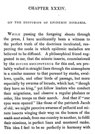 AdamNeale_1831_TheTruthofLinnaeanDoctrine_AnimalContagions_8_Ch34_p233_OntheDiffusionofEpidemicDiseases