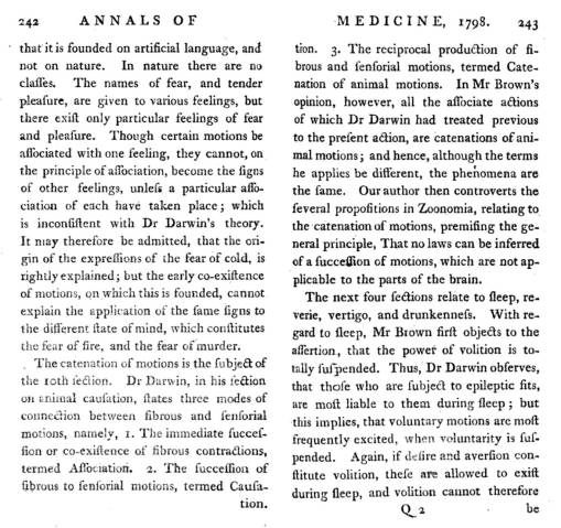 AnnalsofMedicine_1798_ObservationsoftheZoonomia-byThomasBrown_BookReview_242-3