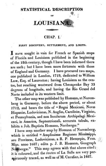 Louisiana and Homanns Map