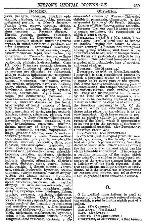 BeetonsMedicalDictionary_DefinitionforNosology_p238_
