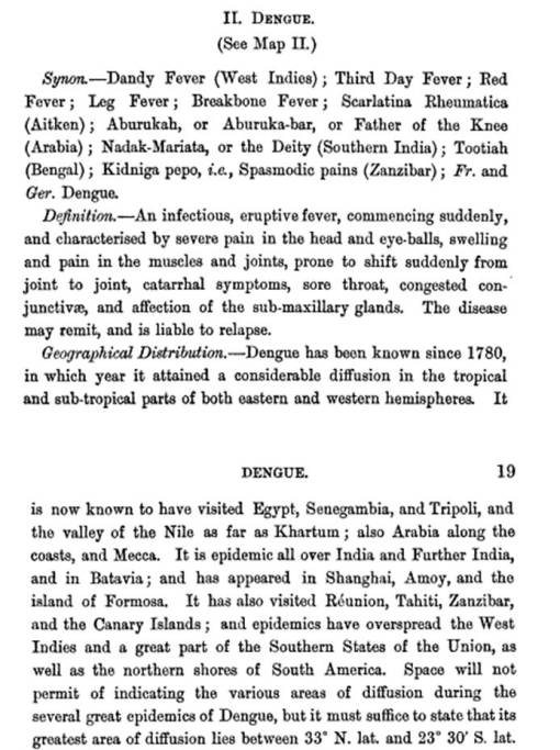 Felkin_1889_TropicalDiseases_18-19_Dengue