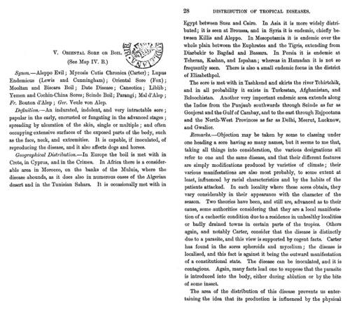 Felkin_1889_TropicalDiseases_27-28_Oriental-Sore-or-Boil