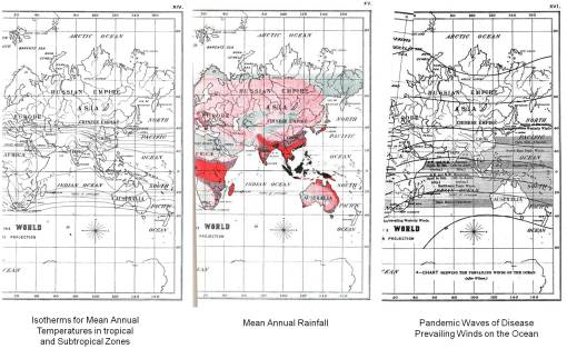 Felkin_1889_TropicalDiseases_47_ThreeWindClimateMaps_halfMAP