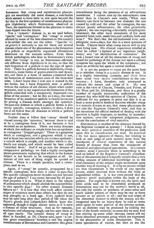 HenryHVernon_OnSomeDefectsintheRegistarGeneralsClassification_SanitaryRecord_Apr29-1876_p295