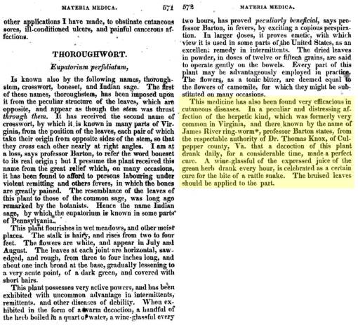 JamesEwell_TheMedicalCompanion_1816_pp571-2_EupatoriumJamesRiver