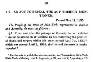 NYMJ_v2_Apr7-1830-MDActRepealedNYS_May11-1835