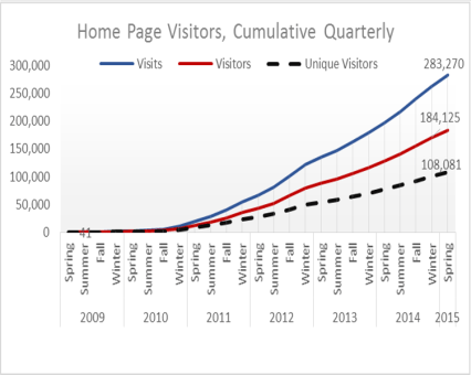 HomePageVisitsPerQuarteronly_75%